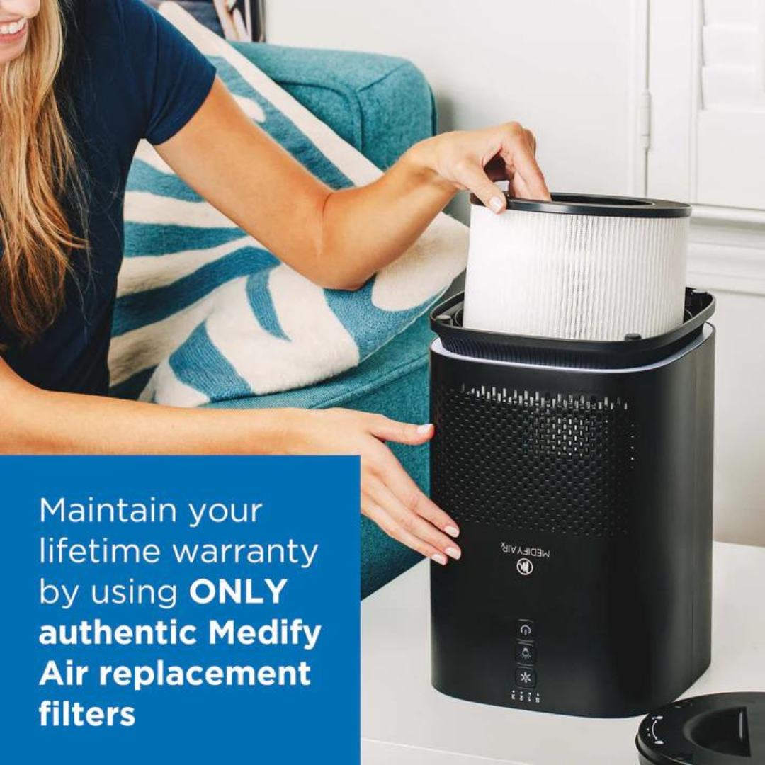 Medify MA-14 Air Purifier with True HEPA H13 Filter | 1300ft² per Hour for Smoke, Odors, Pollen, Pets, allergens | 99.9% Removal to 0.1 Microns | Genuine True H13 HEPA Filter