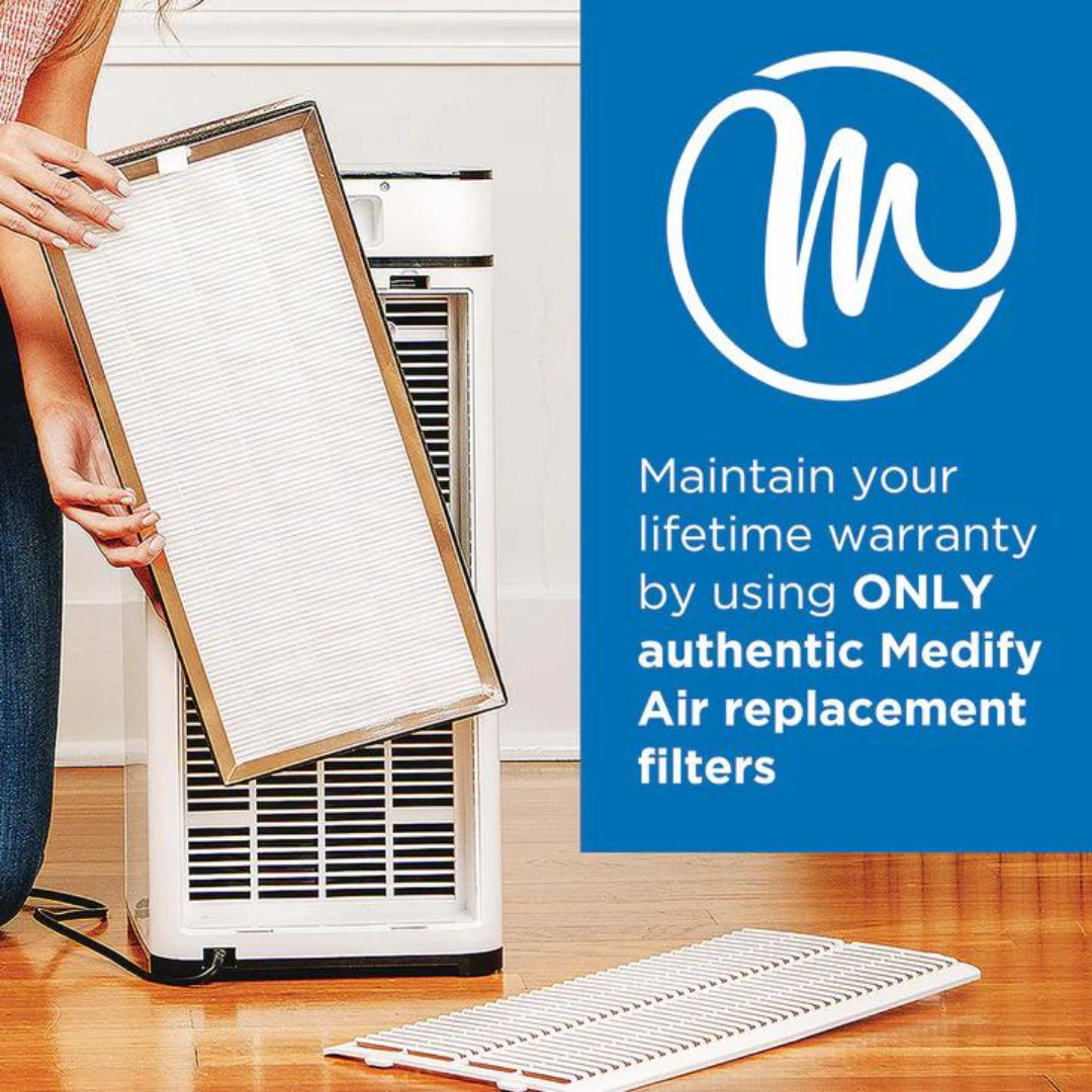 Medify MA-40 Air Purifier with True HEPA H13 Filter | 1300ft² per Hour for Smoke, Odors, Pollen, Pets, allergens | 99.9% Removal to 0.1 Microns | Genuine True H13 HEPA Filter